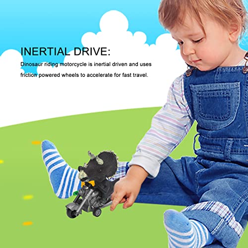 Keenso Dinosaurier -Spielzeugautos, Trägheitsträgerin Motorradspielzeug für über 3 Jahre (Black) von Keenso