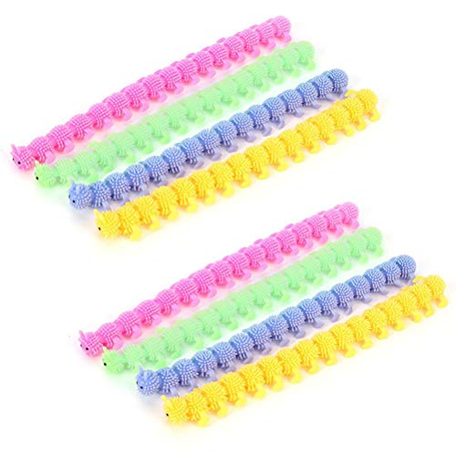 Keenso Elastisches Raupenspielzeug, Lautloses Sensorisches Zappeln, Sicheres TPR-Material, Langlebig und Tragbar, Ideale Geschenkidee (Zufällige Farbe) von Keenso