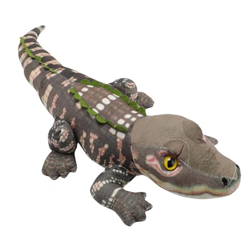 Keenso Gator Plüschspielzeug, Dekor Stofftier Gator Spielzeug für (Brown) von Keenso