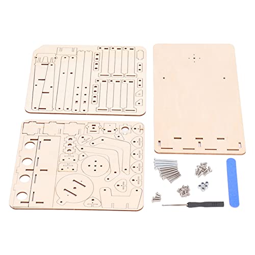 Keenso Hölzerner Roboter Arm Building Toy - Hydraulic Model Tool Set Kit für Flexible Bewegung - Verbessert die Praktische Fähigkeit Bestehend aus Hochwertigem Buchenholz Ideales für und Erwachsene von Keenso