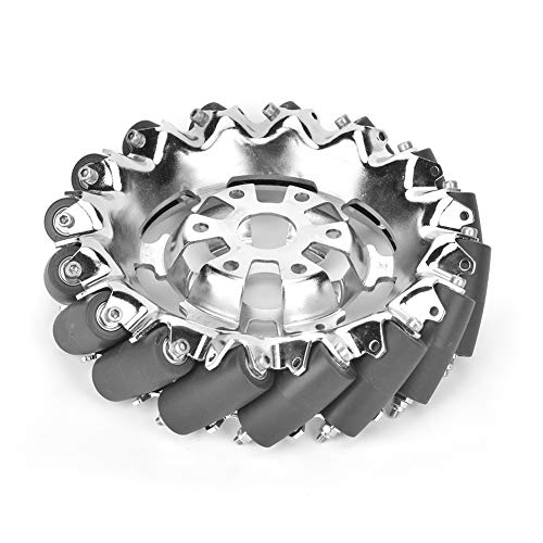 Keenso Industrial Grad 6in Metall Mecanum Wheel mit TPU -Gummiwalzen, 16 Walzen, Ideal für Multidirektionale Bewegung, Geeignet für -Roboterschöpfer Geeignet Keenso Industrial Grad 6in Metall Mecanum Wheel mit TPU -Gummiwalzen, 16 Walzen, Ideal für Multidirektionale Bewegung, Geeignet für -Roboterschöpfer Geeignet von Keenso