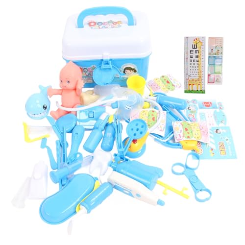Keenso Kinderarztkit, Tun Sie vor, Doctor Set für Rollenspiele zu Spielen (Blue) von Keenso