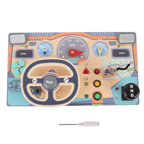 Keenso Montessori -Busy -Board, Autolenkrad -Sensorikspielzeug für 1 2 3+ Jahre Alte Mädchen von Keenso