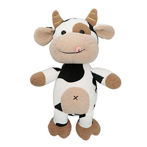 Keenso Plürutier, Kuh Gefültes Plünß, Niediles Tier-Cartoon-Rinder, Kalb, Puppenspielegeug für, Geburtstagsgedenk (30 cm (50cm) von Keenso