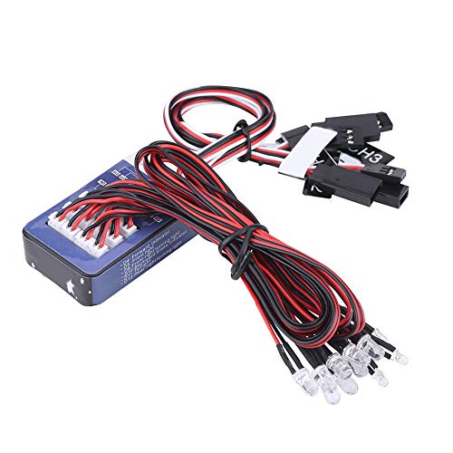 Keenso RC Car Flashing Light System RC Lighting System RC Flashing Light,12 LED Lighting System Kit Simulation Flashing Lights RC Lighting System for 1/10 1/8 RC Car/Truck/Crawler von Keenso