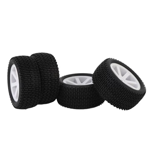 Keenso RC -Fahrzeugreifen 4PCS 1:10 Upgrade -Leistung für LKW mit Robuster Haltbarkeit, Premium Materialien, Einfacher Installation und Stilvolles Design, Geeignet für Raider 10 BLS, von Keenso