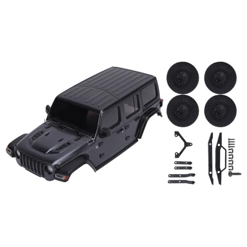 Keenso RC -Körperschale, 1/24 RC -Auto Hartkörperschale Abdeckung für Axiale SCX24 (Black) von Keenso