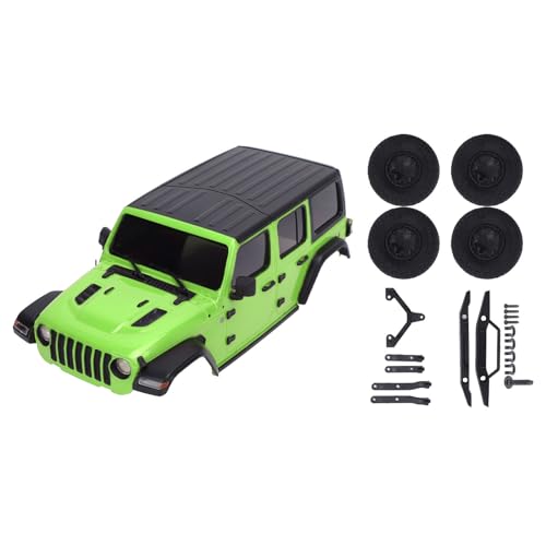 Keenso RC -Körperschale, 1/24 RC -Auto Hartkörperschale Abdeckung für Axiale SCX24 (Green) von Keenso