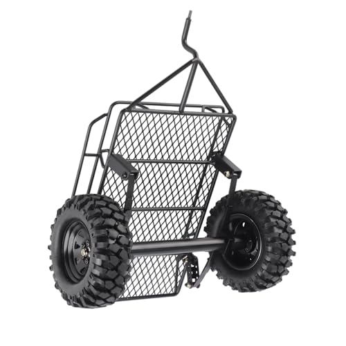 Keenso RC Metal Trailer Hopper, DIY Metal Trail Auto Trailer Hopper für D90 / SCX10 / 4 1/10 Scale RC Crawler Car von Keenso