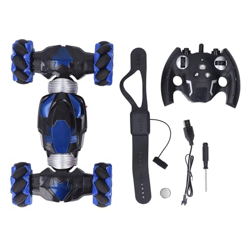 Keenso RC Stunt Car mit Starker Kraft Lustiger 1200 -mAh, Gestensensorspielzeug und Lichter Musik Rotierender RC -Crawler für Gegenwart (Blue) von Keenso