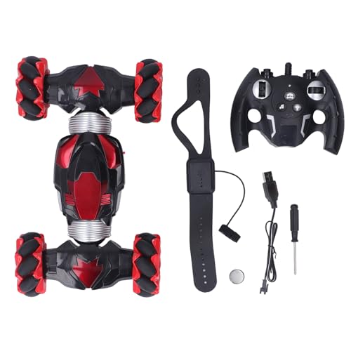 Keenso RC Stunt Car mit Starker Kraft Lustiger 1200 -mAh, Gestensensorspielzeug und Lichter Musik Rotierender RC -Crawler für Gegenwart (Rot) von Keenso