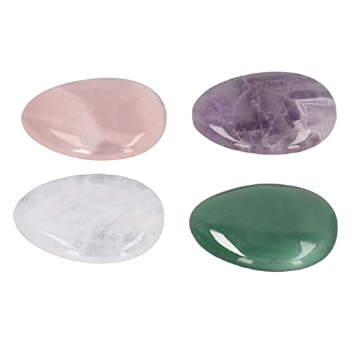 Keenso Sorge Stones Anxiety Entlasten Daumensteine ​​4pcs Exquisites Glanz Zur Heilung, Meditation, Positive Energie von Keenso