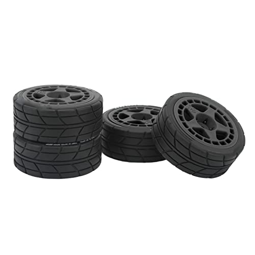 Keenso Starke RC -Radreifen, Langlebige Gummiräder für 1/10 RC -Auto Upgrade Teile, Ausgezeichneter Griff und Handling, Stabiles Fahrerlebnis, Einfache Installation und Starke Unterstützung, mit von Keenso