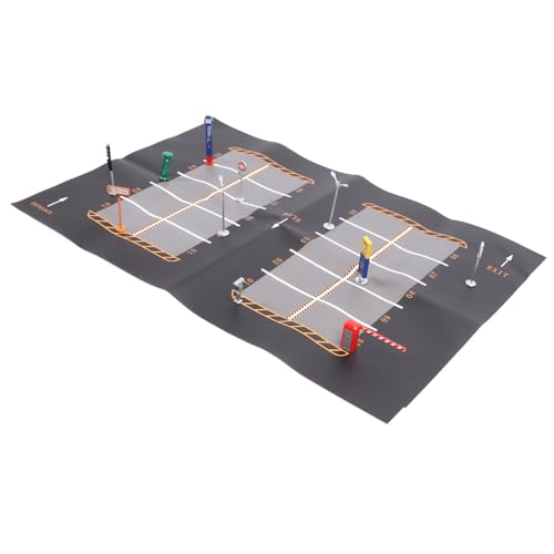 Keenso Traffic Road Model Spielzeug, Street Road Schilder Spielset für Spielen (Englischer Stil a) von Keenso