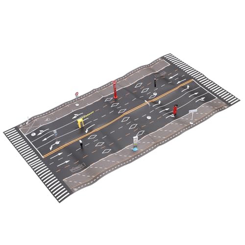 Keenso Traffic Road Model Spielzeug, Street Road Schilder Spielset für Spielen (Englischer Stil b) von Keenso