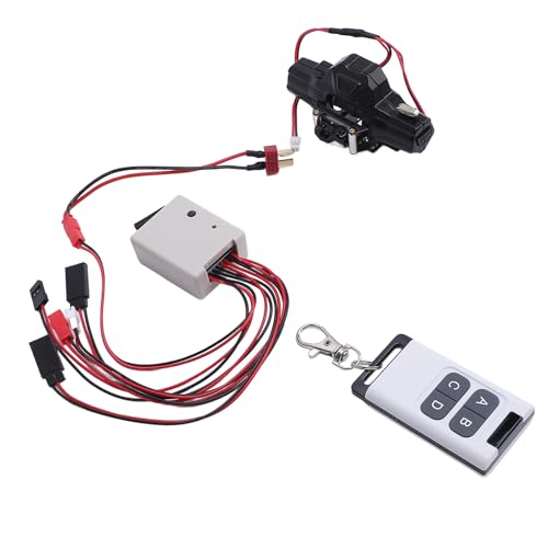 Keenso Verbesserte Leistung, Dual Motor RC Winch Fernbedienungssystem, Spaß, Mühelosen Betrieb, Vielseitige Leistungsoptionen, Präzisionsdesign, Aluminiumlegierung 12 Pfund Bis 15 Pfund Last für von Keenso
