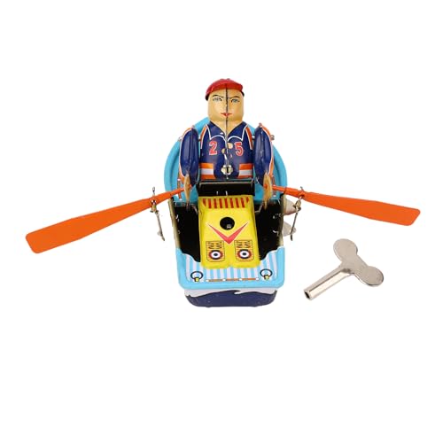 Keenso Winden Sie Toy Row Boat, Vintage Boat Model Dekoration für Kaffee, Bar Keenso Winden Sie Toy Row Boat, Vintage Boat Model Dekoration für Kaffee, Bar von Keenso