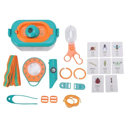 Kids Explorer Kit, Adventure Camping Kit mit Kompass, Schmetterlingsnetz für Mädchen von Keenso
