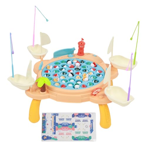Magnetisches Fischereispiel, Fischereispielzeugbrettspiel mit Leichter Musik für 3+ Jahre Alte Magnetisches Fischereispiel, Fischereispielzeugbrettspiel mit Leichter Musik für 3+ Jahre Alte von Keenso