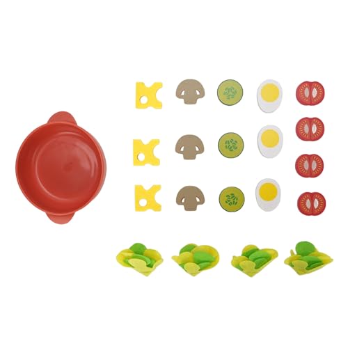 Spielzeug für Gemüseplatten, Förderung der Fantasie Entwickeln, um die Fähigkeit zu Realistischen Bildungsküchenspielzeug für Vorschulaktivitäten zu Erstellen von Keenso