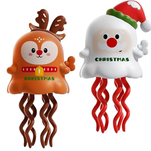 2Stk Magical Mini Dancing Ghost for Christmas, Creative Twisting Clockwork Slide for Halloween, Magischer Kleiner Tanzender Geist, Kreatives Spielzeug mit Aufziehmechanismus und Drehfunktion (B) von Keeplus