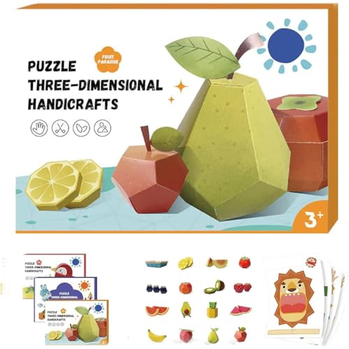 3D-Handgemachtes Origami-Buch, 3D Handmade Origami Book,Spaß DIY Origami Papier Handwerk Kit, Schöne 3D Papierskulptur, einfache handgefertigte Handwerk 3D Papiermodelle, Origami Kit für Handwerk (C) von Keeplus
