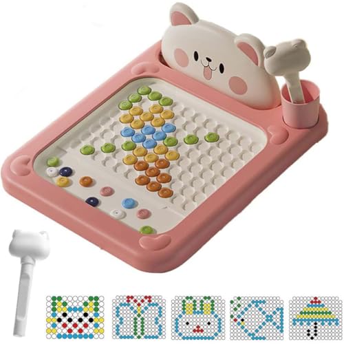 Cartoon Magnetic Drawing Board, Shiba Bear Dot Art Design,Magnetic Painting Board,große magnetische mit Stift, Magnetisches Bohnen Zeichenbrett,Montessori Interessens-Reispielzeug für Kinder (Bär, L) Cartoon Magnetic Drawing Board, Shiba Bear Dot Art Design,Magnetic Painting Board,große magnetische mit Stift, Magnetisches Bohnen Zeichenbrett,Montessori Interessens-Reispielzeug für Kinder (Bär, L) von Keeplus