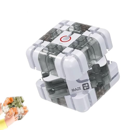 Großer 3D-Puzzle-Labyrinth-Würfel - Fesselndes Denksportspielzeug, Maze Cube – Puzzle des Labyrinths, 3D-Puzzle des Zerebralteasers, Puzzles Ball für die, quadratisches Labyrinth-Spielzeug (B) von Keeplus