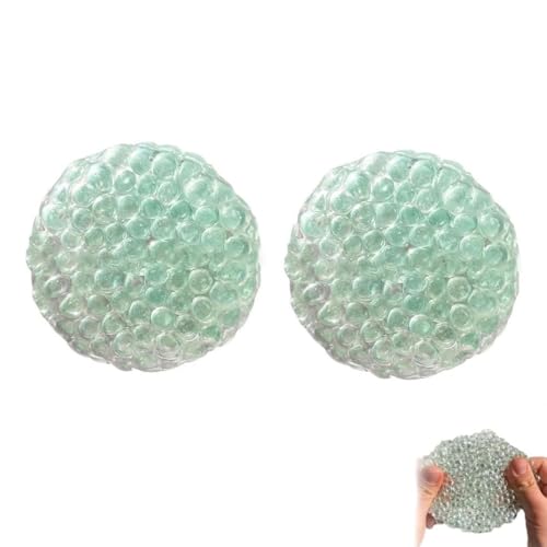 Handmade Pressure Relief Balls, Stress Relief Balls for Hands, Stressball, Anti Stress Spielzeug Bälle, Antistressbälle, Sensory Fidget Balls, Anti Stress Squeeze Traubenbälle für Kinder (2Stk-Grün) Handmade Pressure Relief Balls, Stress Relief Balls for Hands, Stressball, Anti Stress Spielzeug Bälle, Antistressbälle, Sensory Fidget Balls, Anti Stress Squeeze Traubenbälle für Kinder (2Stk-Grün) von Keeplus