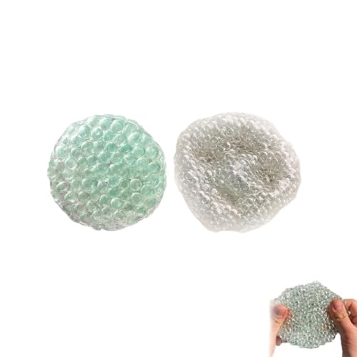 Handmade Pressure Relief Balls, Stress Relief Balls for Hands, Stressball, Anti Stress Spielzeug Bälle, Antistressbälle, Sensory Fidget Balls, Anti Stress Squeeze Traubenbälle für Kinder (2Stk-Mix) von Keeplus