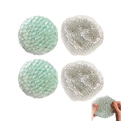 Handmade Pressure Relief Balls, Stress Relief Balls for Hands, Stressball, Anti Stress Spielzeug Bälle, Antistressbälle, Sensory Fidget Balls, Anti Stress Squeeze Traubenbälle für Kinder (4Stk-Mix) von Keeplus
