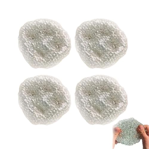 Handmade Pressure Relief Balls, Stress Relief Balls for Hands, Stressball, Anti Stress Spielzeug Bälle, Antistressbälle, Sensory Fidget Balls, Anti Stress Squeeze Traubenbälle für Kinder (4Stk-Weiß) Handmade Pressure Relief Balls, Stress Relief Balls for Hands, Stressball, Anti Stress Spielzeug Bälle, Antistressbälle, Sensory Fidget Balls, Anti Stress Squeeze Traubenbälle für Kinder (4Stk-Weiß) von Keeplus
