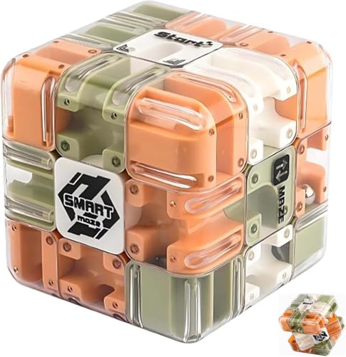 Large Labyrinth 3D Puzzles Maze Cube,3D Magic Cube Maze Ball Puzzle, Labyrinth-Puzzle-Spiele für Kinder, Magic Mazes Kugel-Labyrinth Puzzles,3D Brain Teasers Herausforderungen Labyrinth Puzzles Spiel von Keeplus