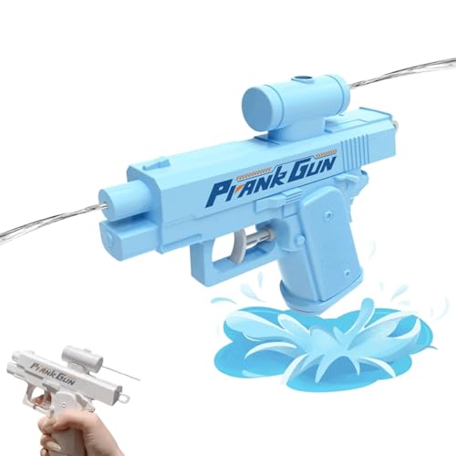 Prank Water Gun, Prank Gun, Prank Two-Way Water Gun, Reverse Wasser Pistolen, kreative Witze Kampf Spielzeug Wasser Pistolen Kampf, Wasserpistole für Kinder, Streich-Wasserpistole für Sommer (Blau) von Keeplus