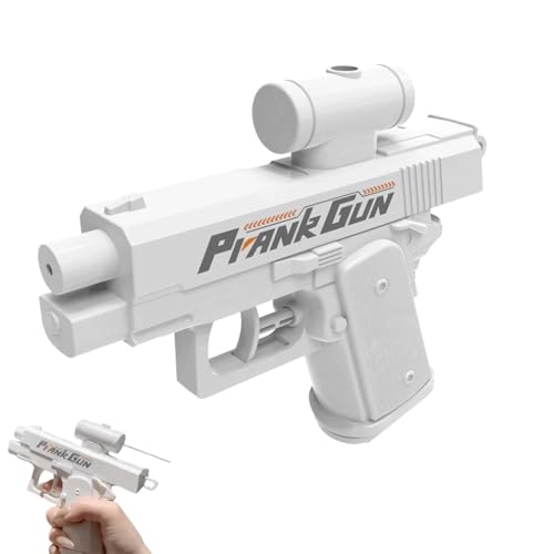 Prank Water Gun, Prank Gun, Prank Two-Way Water Gun, Reverse Wasser Pistolen, kreative Witze Kampf Spielzeug Wasser Pistolen Kampf, Wasserpistole für Kinder, Streich-Wasserpistole für Sommer (Weiß) Prank Water Gun, Prank Gun, Prank Two-Way Water Gun, Reverse Wasser Pistolen, kreative Witze Kampf Spielzeug Wasser Pistolen Kampf, Wasserpistole für Kinder, Streich-Wasserpistole für Sommer (Weiß) von Keeplus