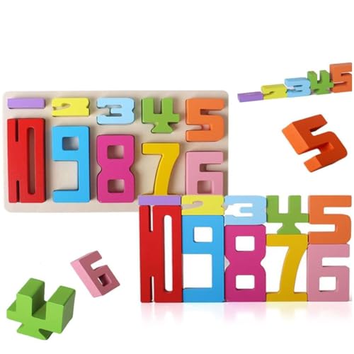 Wooden Stacking Building Blocks for Kids 1-10 Number Game Balance Competition Toy, Wooden Number Building Blocks, Holz Zahlenblock Spielzeug Set für Kinder, Montessori Zahlen,Number Blocks Zahlen (A) Wooden Stacking Building Blocks for Kids 1-10 Number Game Balance Competition Toy, Wooden Number Building Blocks, Holz Zahlenblock Spielzeug Set für Kinder, Montessori Zahlen,Number Blocks Zahlen (A) von Keeplus