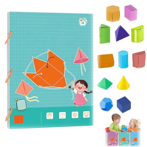 Ziehschnur 3D-Geometrie Lernbuch, 3D-Geometrie-Lernbuch mit Kordelzug, Pull String 3D Geometry Learning Book,Pull String 3D Geometrie Lernbuch, Lehren Volumen & Oberfläche Formeln für Anfänger (12Stk) Ziehschnur 3D-Geometrie Lernbuch, 3D-Geometrie-Lernbuch mit Kordelzug, Pull String 3D Geometry Learning Book,Pull String 3D Geometrie Lernbuch, Lehren Volumen & Oberfläche Formeln für Anfänger (12Stk) von Keeplus