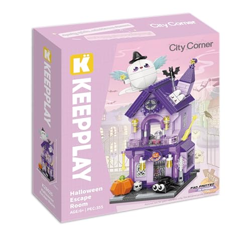 Keeppley City Corner K28025 - Halloween Chamber, 356 Teile, 6+ Jahre - Kompatibel mit Lego Modulares Sammlerset, 18,8 cm Keeppley City Corner K28025 - Halloween Chamber, 356 Teile, 6+ Jahre - Kompatibel mit Lego Modulares Sammlerset, 18,8 cm von Keepplay