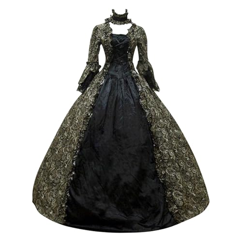 Mittelalterliches Kostüm für Damen, Renaissance, langes Abendkleid für Damen mit viktorianischen Ärmeln, für die Renaissance, für Karneval, Halloween, Partys, Prinzessin, Kostüm für Damen Mittelalterliches Kostüm für Damen, Renaissance, langes Abendkleid für Damen mit viktorianischen Ärmeln, für die Renaissance, für Karneval, Halloween, Partys, Prinzessin, Kostüm für Damen von Keerlonno