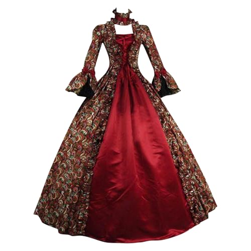 Mittelalterliches Kostüm für Damen, Renaissance, langes Abendkleid für Damen mit viktorianischen Ärmeln, für die Renaissance, für Karneval, Halloween, Partys, Prinzessin, Kostüm für Damen Mittelalterliches Kostüm für Damen, Renaissance, langes Abendkleid für Damen mit viktorianischen Ärmeln, für die Renaissance, für Karneval, Halloween, Partys, Prinzessin, Kostüm für Damen von Keerlonno