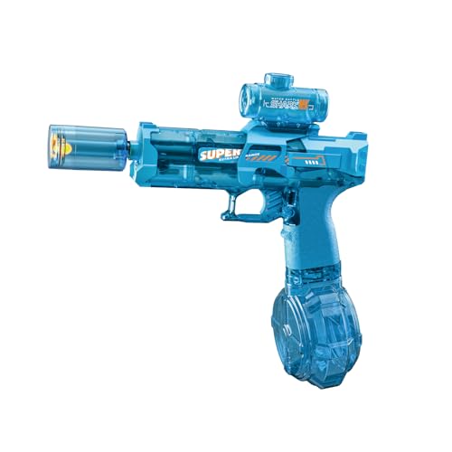 Elektrische Wasserpistole mit Großer Reichweite 7-8M 300ml für Kinder Erwachsene,Wasserspritzpistole Wasser Spielzeug mit USB Akku,Automatik Wasser Spielzeug Pistolen für Kinder Sommer (01) von Keho Keho Kehongdun