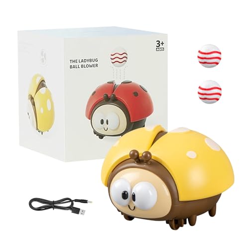 Frühes Bildungsspielzeug,Elektronischer Marienkäfer Ball Schwimmendes Spielzeug,Marienkäfere Luftballon Spielzeug Set mit 2 Bällen,Lernspielzeug Marienkäfere Sensorischen USB Wiederaufladbar (02) von Keho Keho Kehongdun