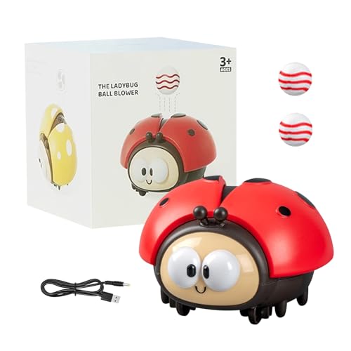 Frühes Bildungsspielzeug,Elektronischer Marienkäfer Ball Schwimmendes Spielzeug,Marienkäfere Luftballon Spielzeug Set mit 2 Bällen,Lernspielzeug Marienkäfere Sensorischen USB Wiederaufladbar (01) von Keho Keho Kehongdun