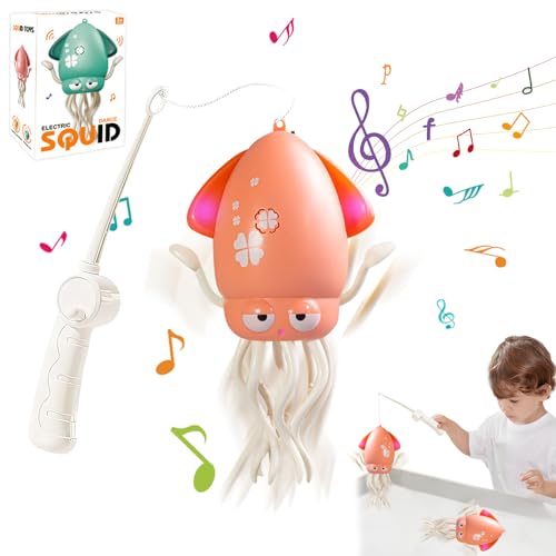 Montessori Spielzeug Baby,Electric Dancing Octopus Toy mit LED Lichtern Und Musik,Elektrisch Tanzender Oktopus Spielzeug,Tanzenden Oktopus Baby Spielzeug,Leuchtendes Badespielzeug für ab 3 Jahr (01) von Keho Keho Kehongdun