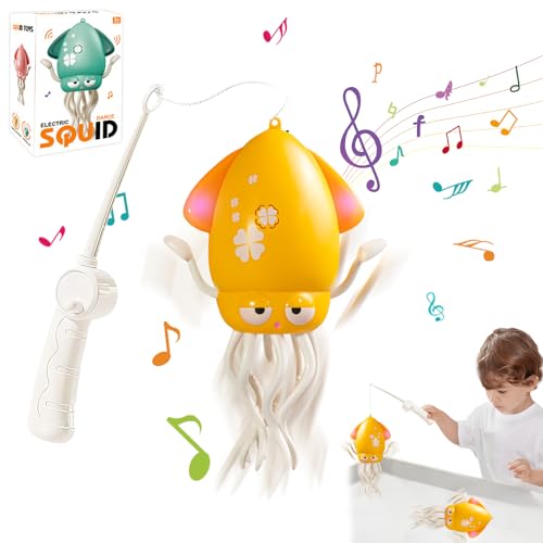 Montessori Spielzeug Baby,Electric Dancing Octopus Toy mit LED Lichtern Und Musik,Elektrisch Tanzender Oktopus Spielzeug,Tanzenden Oktopus Baby Spielzeug,Leuchtendes Badespielzeug für ab 3 Jahr (02) von Keho Keho Kehongdun