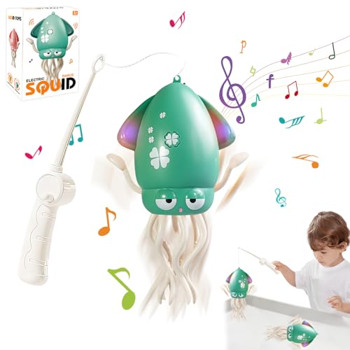 Montessori Spielzeug Baby,Electric Dancing Octopus Toy mit LED Lichtern Und Musik,Elektrisch Tanzender Oktopus Spielzeug,Tanzenden Oktopus Baby Spielzeug,Leuchtendes Badespielzeug für ab 3 Jahr (03) von Keho Keho Kehongdun
