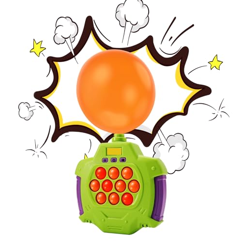 Quick Push Bubble Game,Pop It Elektronisches Spiel,Elektronisches Sensorspiel Push Bubble mit Ballon Aufblasbar Sensory Squeeze Fidget Toys,für Frühe Entwicklung und Konzentrationstraining (A) von Keho Keho Kehongdun