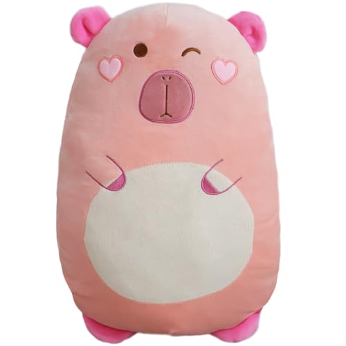 Capybara Plüsch Kissen Stofftiere Capybara Tier 17.71inch niedlich Capybara Kuscheltier Körper Kissen schlafen Kissen für Kinder,Capybara-Rosa Capybara Plüsch Kissen Stofftiere Capybara Tier 17.71inch niedlich Capybara Kuscheltier Körper Kissen schlafen Kissen für Kinder,Capybara-Rosa von Kekeso