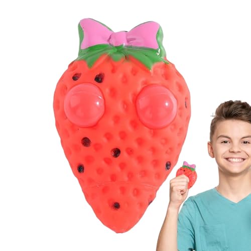 Fruchtquetschspielzeug - Fidget Toys Erdbeere Dehnbares Mini-Sensorspielzeug - Quetschspielzeug, Stressbälle, Geburtstagsgeschenk, Beutelfüller Fruchtquetschspielzeug - Fidget Toys Erdbeere Dehnbares Mini-Sensorspielzeug - Quetschspielzeug, Stressbälle, Geburtstagsgeschenk, Beutelfüller von Kelburn