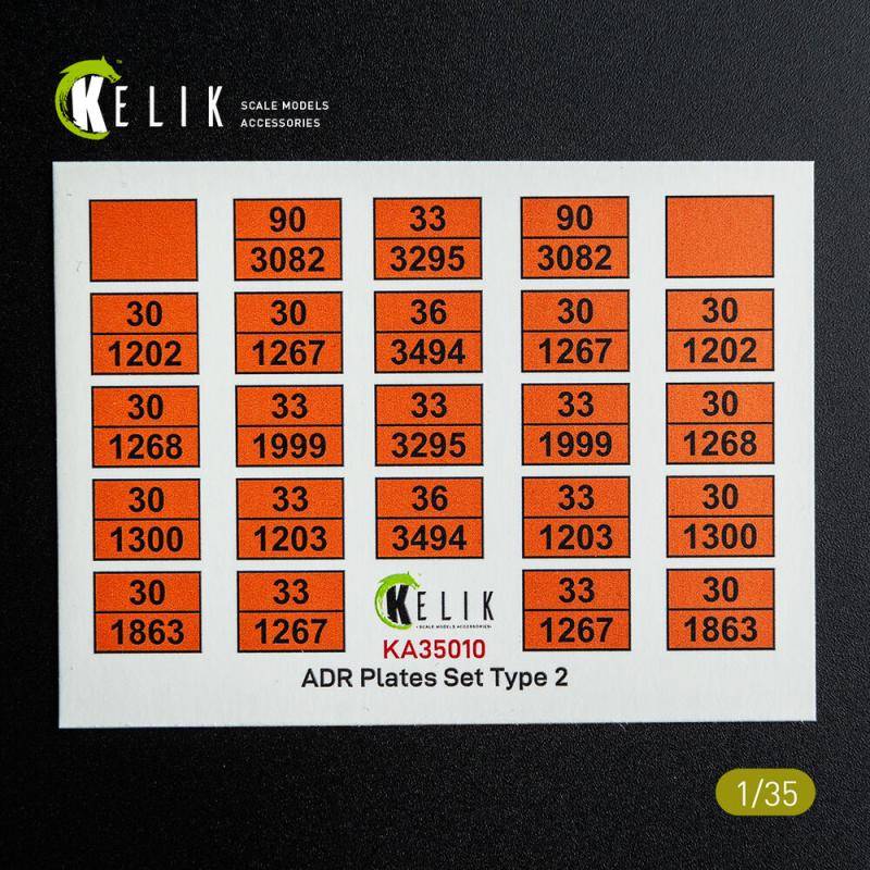 ADR Plates Set Type 2 - Decal for models ADR Plates Set Type 2 - Decal for models von Kelik